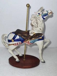 Franklin Mint Treasury of Carousel Art "Patriot Horse" Collectable 1988 - Picture 1 of 6