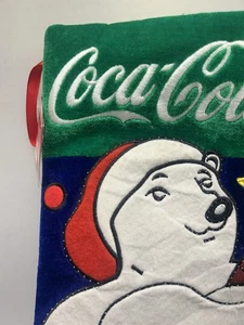 Medias de Navidad iluminadas de oso polar Coca Cola vintage 13" - Imagen 1 de 6