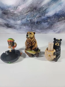 3er SET: Bären Skulptur von Mill Creek Studios + Extras - Bär und glücklicher Mann - Bild 1 von 12