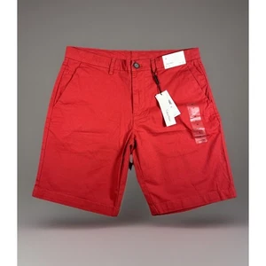 Neu mit Etikett Calvin Klein Herrenshorts Größe 30 rot Freizeit Chino Shorts (69,50 $) - Bild 1 von 7