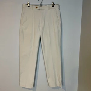 Brooks Brothers Mens Tan Clark Fit Supima Cotton Chino Pants 34x30 Stretch - Picture 1 of 10