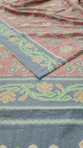 Patola Sari Sari Vintage Stoff Handwebstuhl Material Schneiderei Nähen PTS1045 - Bild 1 von 9