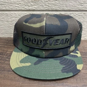 De colección Goodyear Parche Camuflaje Camionero Gorra SnapBack EE. UU. Swingster Años 80 90 - Imagen 1 de 3