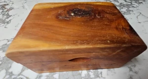 1930er Zeder Schmuckschatulle Souvenir Savannah Georgia 1929-39 klein 4 3/4" - Bild 1 von 7