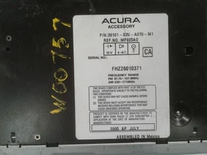 Audio Equipment Radio Receiver Am-fm-cd Fits 05-06 MDX 932861 - Picture 1 of 12