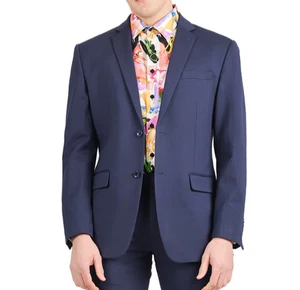 Vercini Men's Comfort-Flex® Premium Slim Fit Suit Jacket Blazer Size 50R NWT - Picture 1 of 5