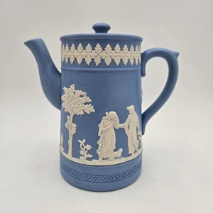 Dudson Hanley Jasper Ware Coffee Pot Teapot | Neoclassical Made in England VG - Picture 1 of 15
