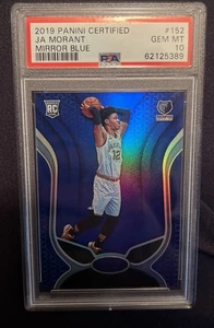2019-20 Panini Certified Mirror Blue #152 JA MORANT RC Rookie PSA 10 Beautiful - Picture 1 of 2