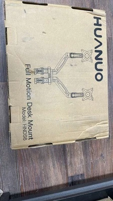 HUANUO HNDS6 Dual Monitor Stand - Black NEW - Image 1 of 4