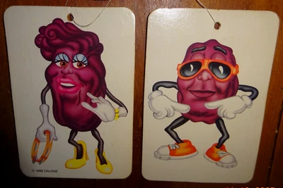 Ambientador Calrab 1988 vintage California Rasin, 4-1/4" H x 2-7/8" W, lote de 2 Foto 1 de 4