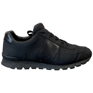 Prada Scarpe da Ginnastica Uomo Basse Logo Nero EU 42 / UK 8 - Foto 1 di 15