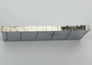 MAIGNELAY - PLAQUE IMPRESSION / TAMPON IMPRIMERIE EN INOX - VILLE FRANCE 5x2,5cm - Picture 1 of 2