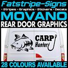 to fit VAUXHALL MOVANO CARP HUNTER FISHING CAMPER VAN STICKERS GRAPHICS DECALS