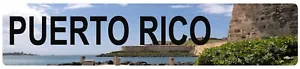 Puerto Rico El Morro View Aluminum Euro Style Car License Plate - Picture 1 of 1