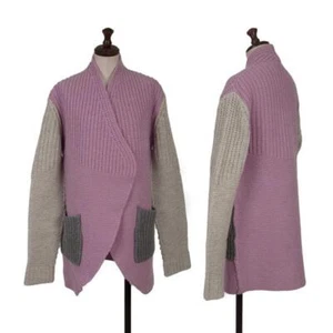 TSUMORI CHISATO No Collar Low Gauge Knit Jacket Size 2(K-149838) - Picture 1 of 12