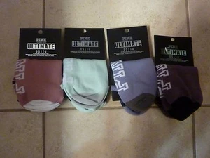VICTORIAS SECRET PINK NEW ULTIMATE NO SHOW ONE SIZE SOCKS 1 - 2 PACK CHOICE NWT - Picture 1 of 2
