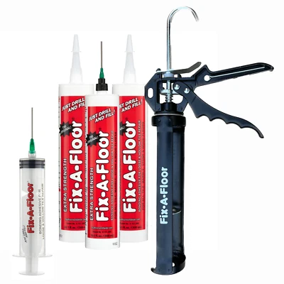 Fix-A-Floor Pro Repair Pack -Includes Micro Syringe adapter, Caulk gun & syringe - Image 1 of 4