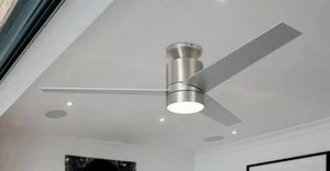 Satin Nickel Flybull 52 Inch Ceiling Fan NIOB - Picture 1 of 3