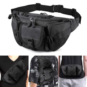 M7 Tactical Fanny Pack Bumbag Waist Bag Military Hip Belt Outdoor Hiking Fishing - Picture 1 of 12