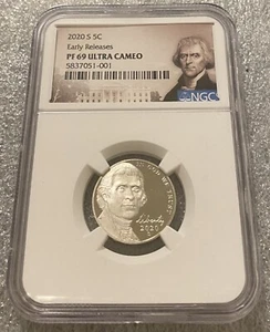 2020 S 5C Early Realease NGC PF 69 Ultra Cameo - Picture 1 of 2