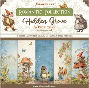 Stamperia HIDDEN GROVE - 8" X 8" - DOUBLE SIDED - 10 SHEETS - MARCH 2025 - Picture 1 of 14