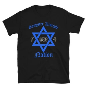 Gangster Disciple Nation GD 74 T-Shirt Folks 7414 Growth and Development BOS - Picture 1 of 7