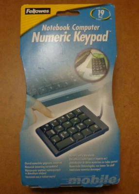 Fellowes 19-Key Notebook Computer Numeric Keypad Number Pad 99193 - Image 1 of 4