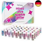 Hemway Mixed Chunky Glitter - 54 x 6g (0.21oz) Ultra Sparkle Glitter Shaker