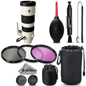 Sony FE 200-600mm f/5.6-6.3 G OSS Lens + UV + FLD + CPL + Blower Brush +Lens Pen