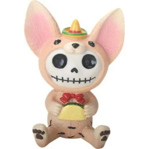 New FURRYBONES Furry Bones Skeleton Skull CHIHUAHUA Taco Lover Mexico box ❤️m9 - Picture 1 of 1