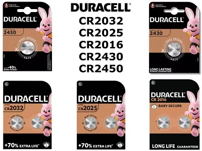 Duracell 2032 Battery Cr2450 3v 2025 2016 2450 2430 Lithium Button Batteries - Image 1 of 4