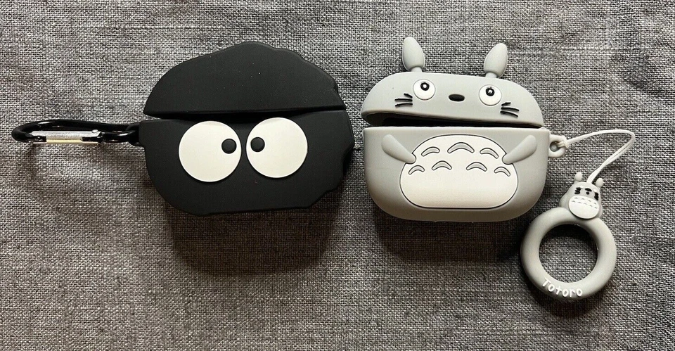 Funda protectora para Apple AirPods Pro 3 Totoro hollín Sprite estudio Ghibli Foto 1 de 1