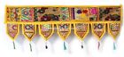 Indian Yellow Vintage Patchwork Embroidery Toran Door Valance Wall Hanging Decor