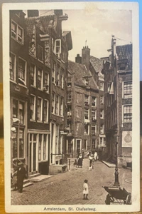 Niederländische Postkarte Kind in AMSTERDAM Sint Olofssteeg St Olafssteeg Niederlande - Bild 1 von 2