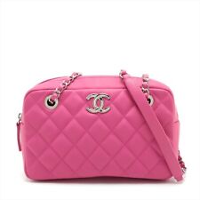 Chanel Matelasse Rubber ChainShoulder Bag Pink SilverMetal 21 series