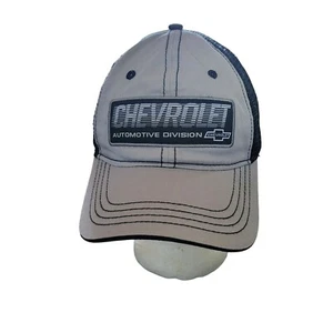 Chevrolet Grey Snapback Ball Cap Mesh Hat Black Trim Lightweight Unisex Headwear - Picture 1 of 10