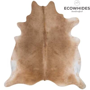Brazilian Beige Cowhide Rug Size 7.1" L x 7'6" W 7461 - Picture 1 of 8