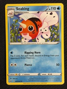 Seaking 047/202 Sword & Shield Non-Holo ~ Shibuzoh Art ~ Pokemon TCG - Bild 1 von 2
