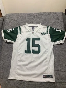 New York Jets Tim Tebow Youth XL(18/20) White/ Green Authentic NFL Jersey 0776 - Picture 1 of 14