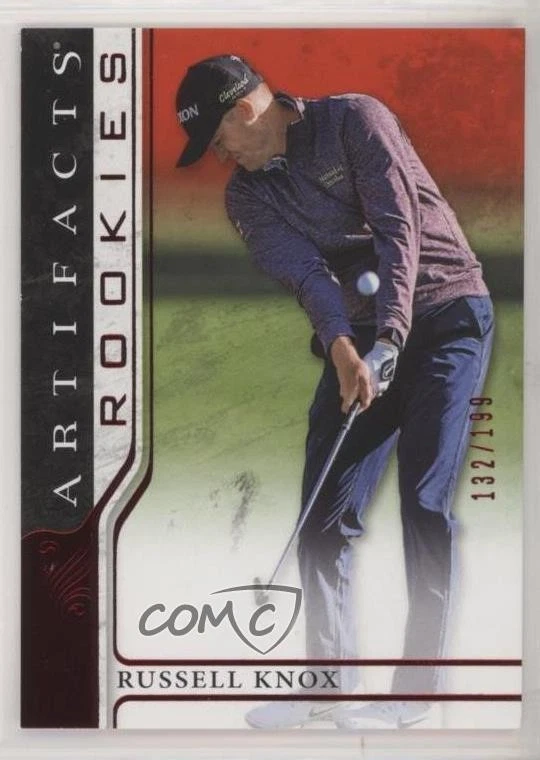 2021 Upper Deck Artifacts Rookies Red /199 Russell Knox #63 Rookie RC - Image 1 of 2
