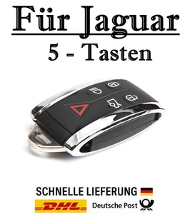 1x Ersatz Autoschlüssel Gehäuse für Jaguar 5-Tasten PKW Fernbedienung - KS01 - Picture 1 of 5