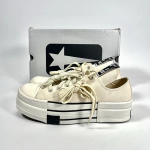Converse X Rick Owens DRKSHDW DBL DRKSTAR CHUCK 70 Ivory UK10 44EUR - Picture 1 of 12