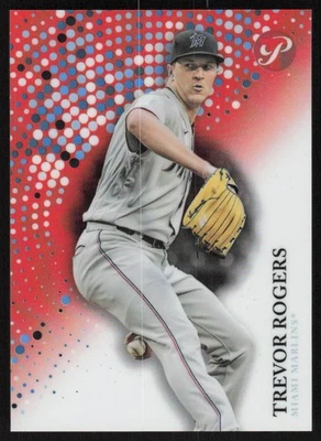 2022 Topps Pristine Orange Refractor #132 Trevor Rogers /25 Miami Marlins - Image 1 of 2