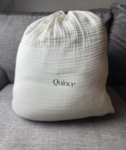 NWT Quince UNDYED Queen Organic Airy Gauze Duvet Cover Set – 2 Shams - Picture 1 of 2
