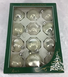 Vintage Raunch Glass Christmas Ornaments Set of 11 Plus 1 Odd FWT251013/CGB1 - Picture 1 of 8