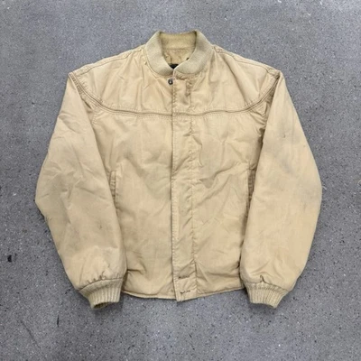 Chaqueta Derby of San Francisco Hombre Bombardero Acolchada Forro Dorado De Colección Talla 38 Foto 1 de 4