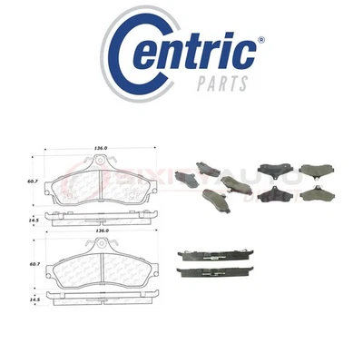 Centric Posi Quiet Disc Brake Pads w Shims for 1994-1996 Chevrolet Impala ef Foto 1 de 4