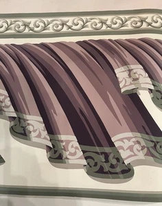 Katzenbach And Warren Wallpaper Border Architectural Ornamental 25 Yards Vtg - Picture 1 of 13