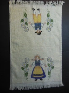 "Toalla y punta de dedo, HOLANDÉS NIÑO Y NIÑA, 11""x18" - Imagen 1 de 4