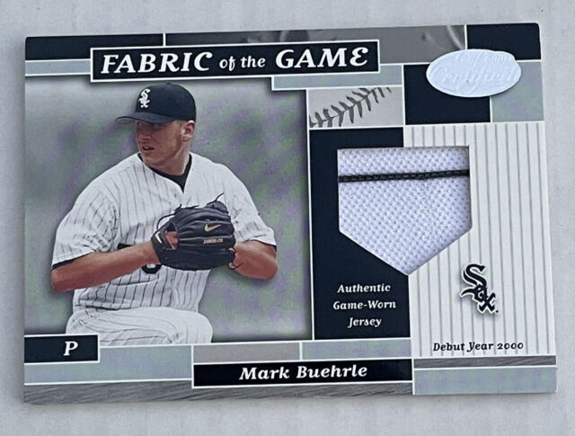 Mark Buehrle player worn jersey patch baseball card (Chicago